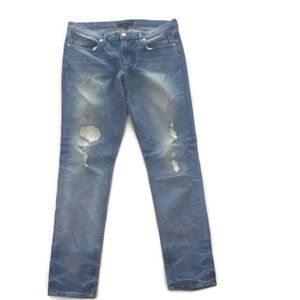 Juicy Couture Straight Rolled Jeans 28 Distressed